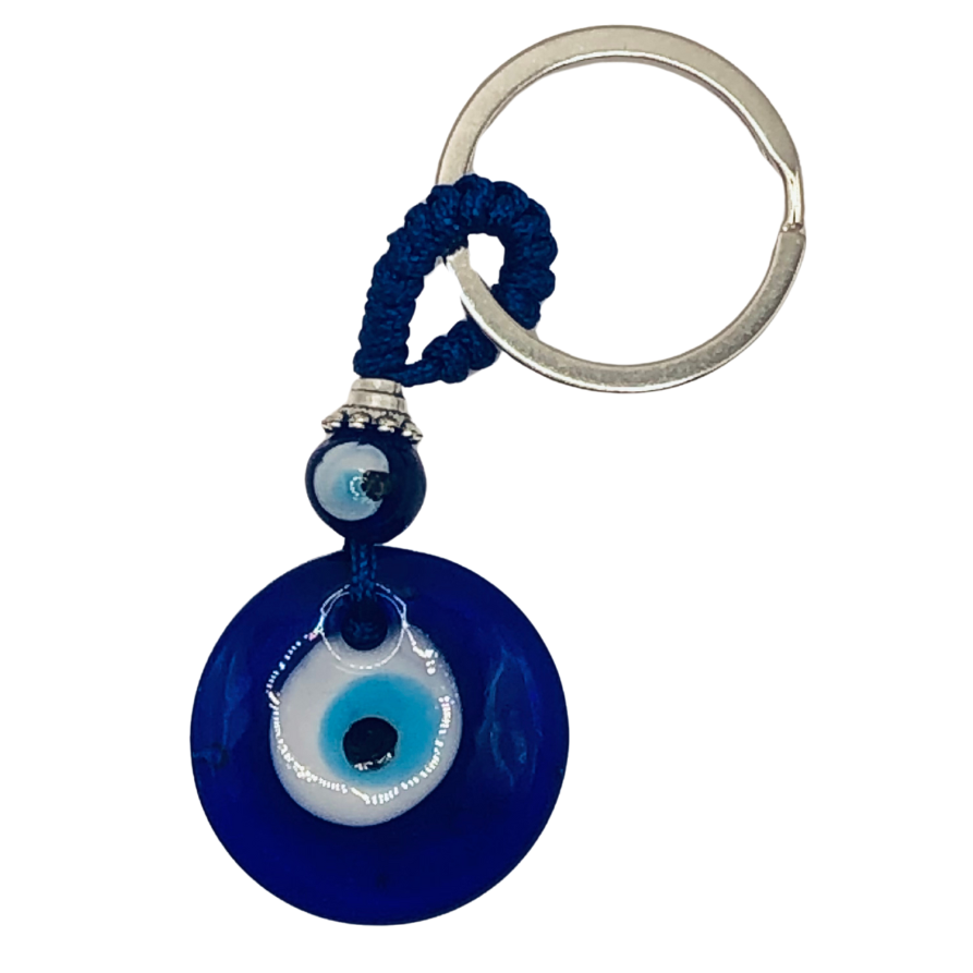 Glass All Seeing Eye Keyring image 0