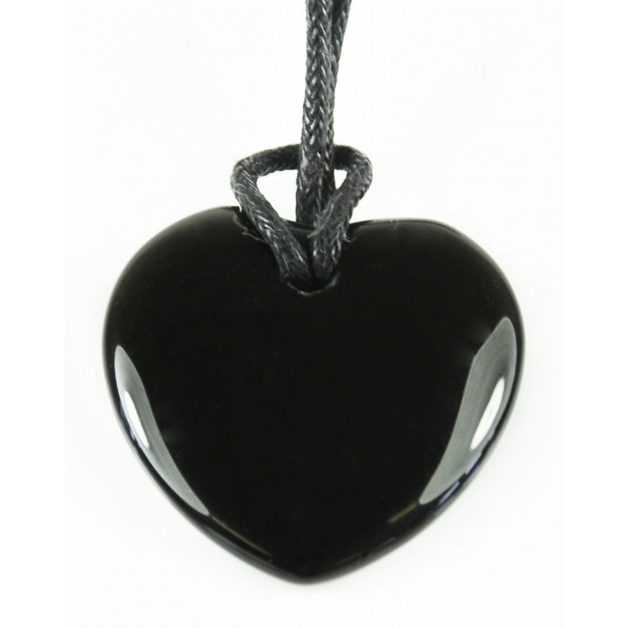 Black Obsidian Heart Pendant image 0