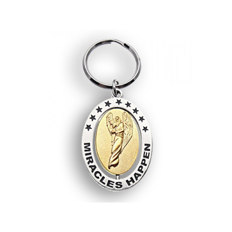 'Miracles Happen' - Angel Keyring image 0