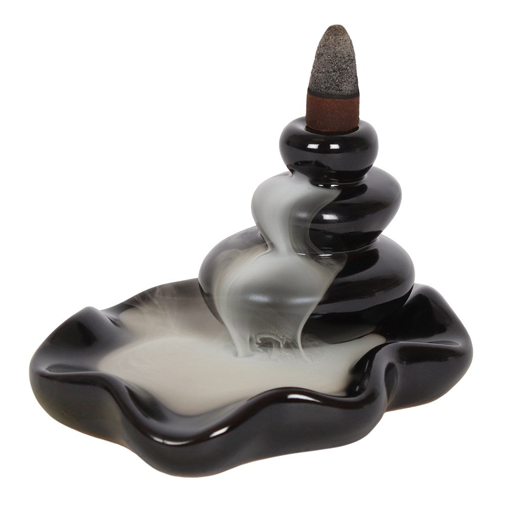Large Pebbles Backflow Incense Burner image 0