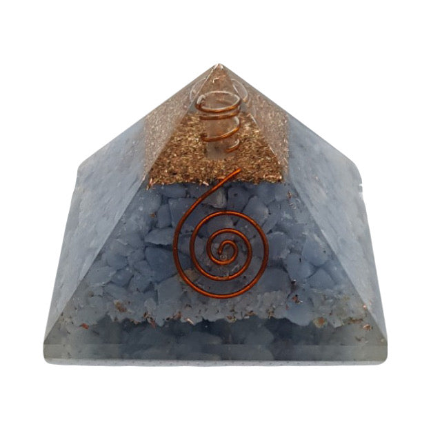 Angelite Orgonite Pyramid image 0