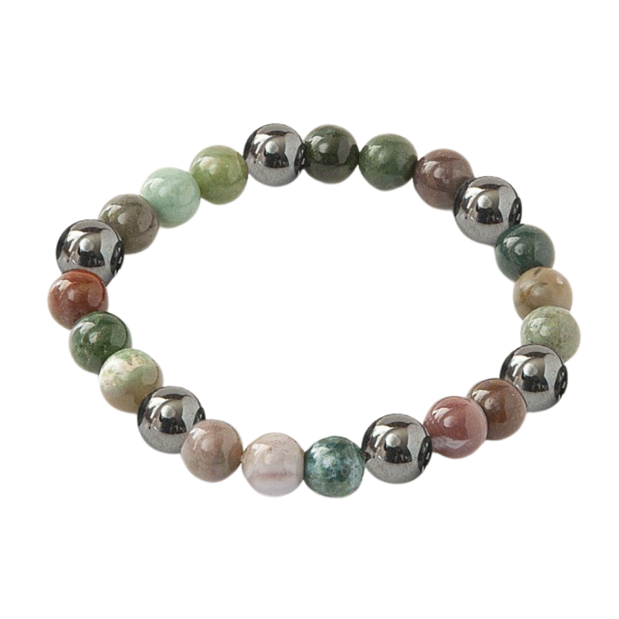 Lucky Agate Magnetic Hematite Bracelet by Zorbitz image 0