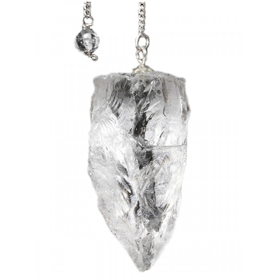 Rough Clear Quartz Pendulum image 0