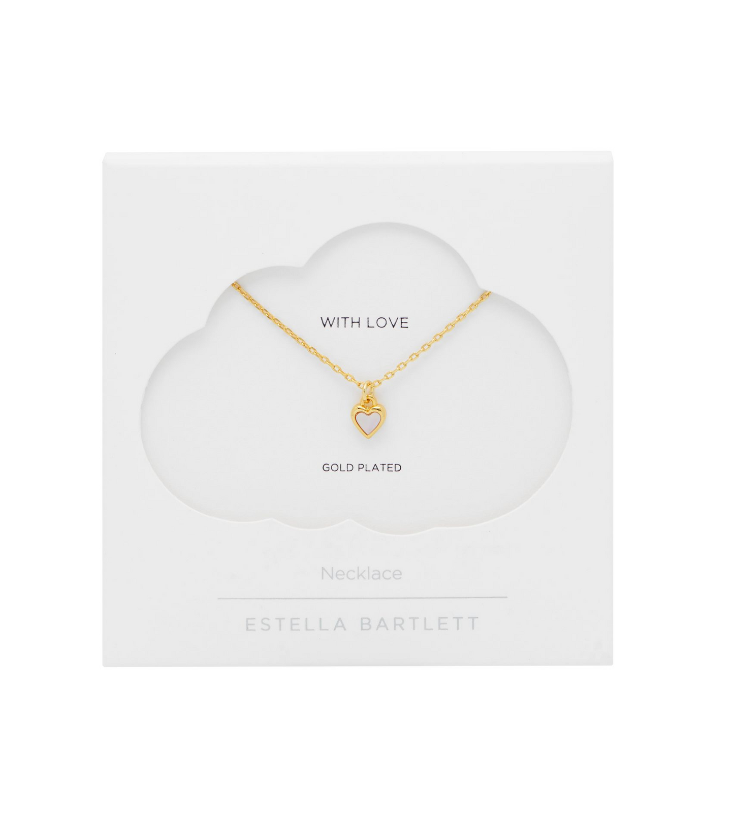 Pink Pearl Heart Necklace - Estella Bartlett image 1