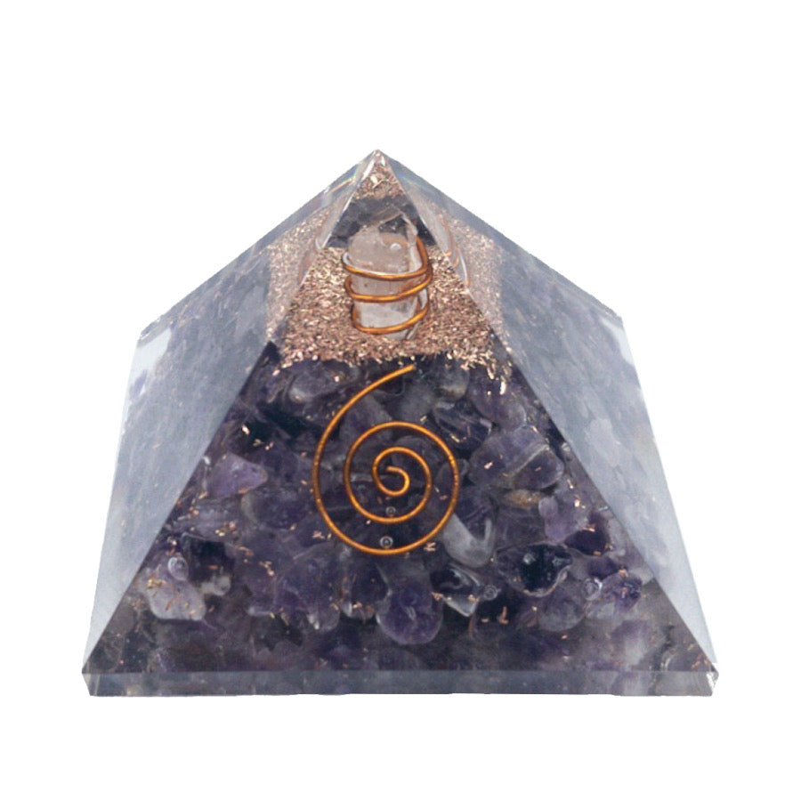 Amethyst Orgonite Pyramid image 0