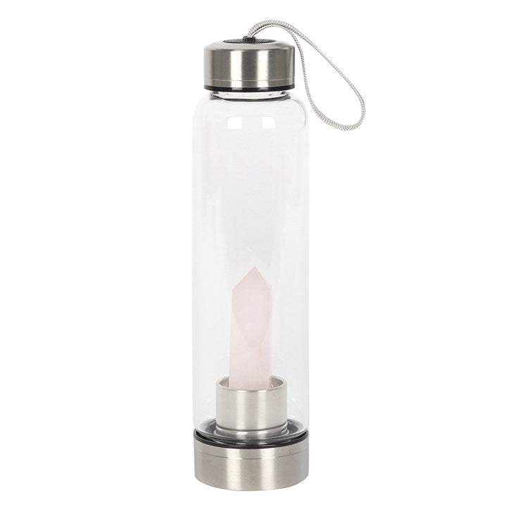 Rose Quartz Purifying Glass Water Bottle image 0