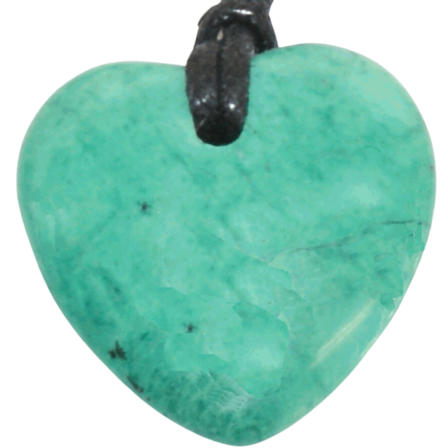 Chrysocolla Howlite Heart Pendant for Understanding image 0