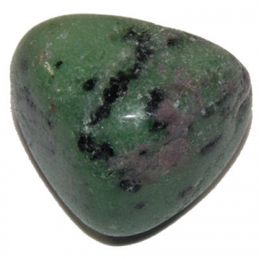 Zoisite with Ruby Tumblestone image 0