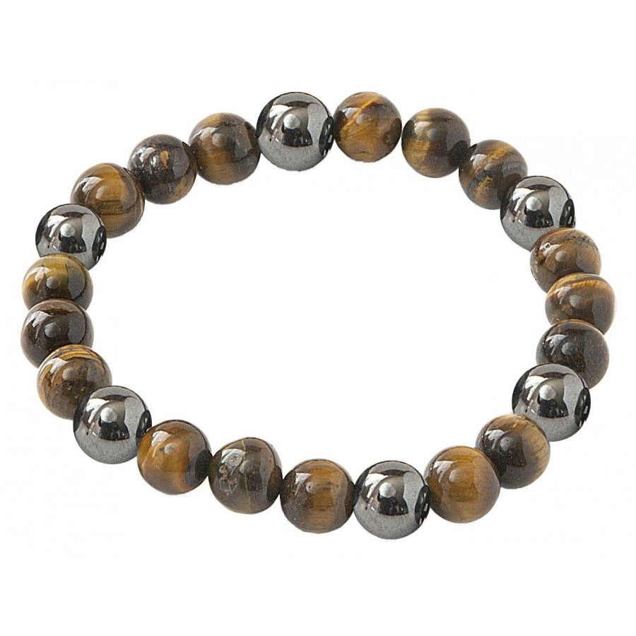 Lucky Tigers Eye Magnetic Hematite Bracelet by Zorbitz image 0