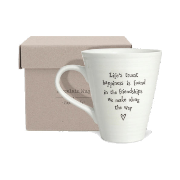 'Life's Truest Happiness' Porcelain Mug image 0