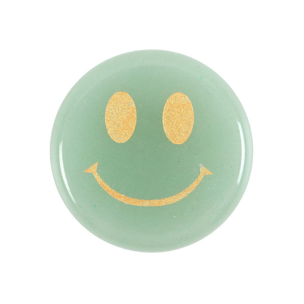 'Stay Positive' Aventurine Happy Face Crystal image 1