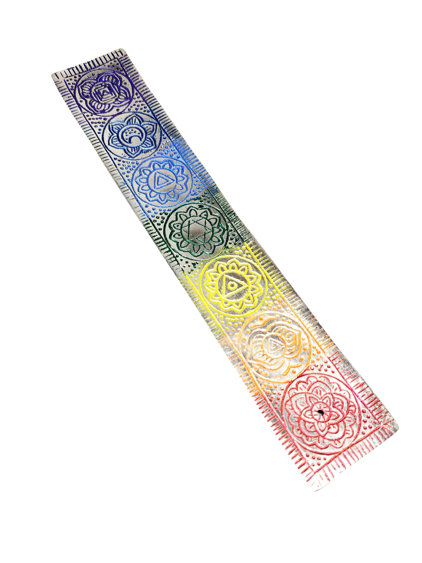 Silver Coloured Chakra Incense Holder image 0