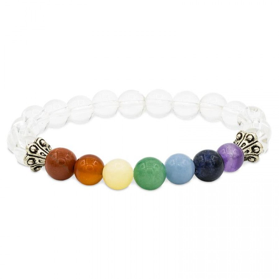 Clear Quartz Chakra Bracelet image 0