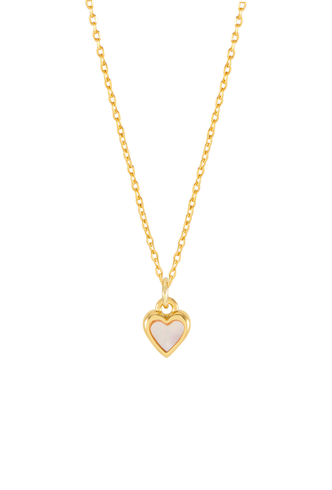 Pink Pearl Heart Necklace - Estella Bartlett image 0