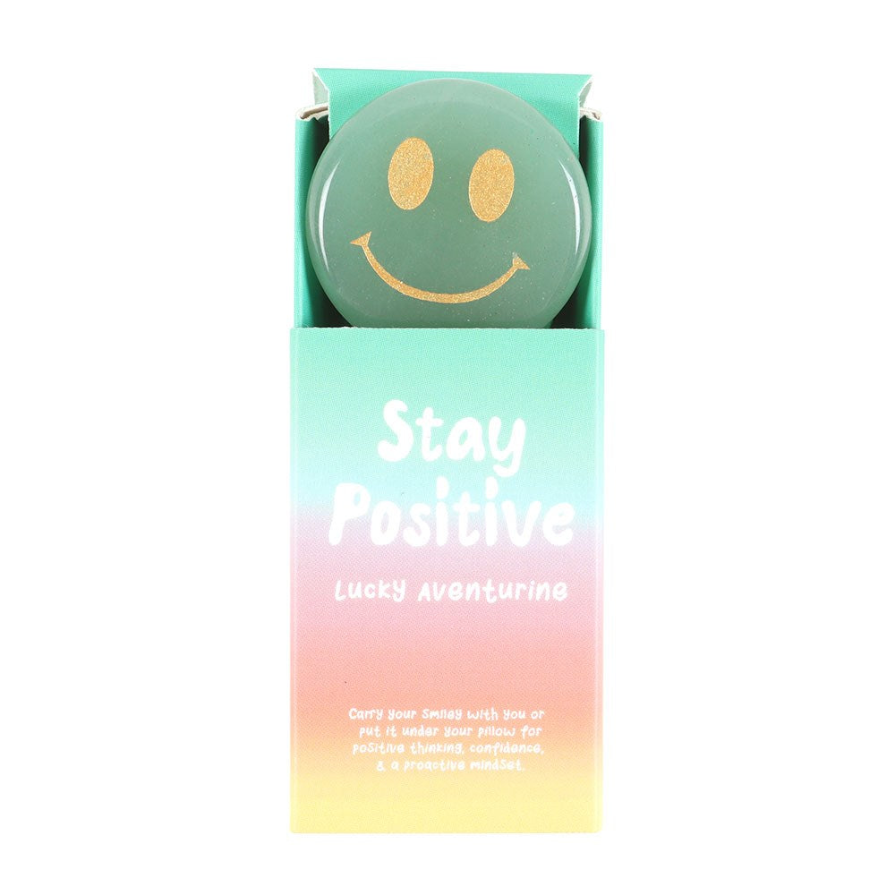 'Stay Positive' Aventurine Happy Face Crystal image 0