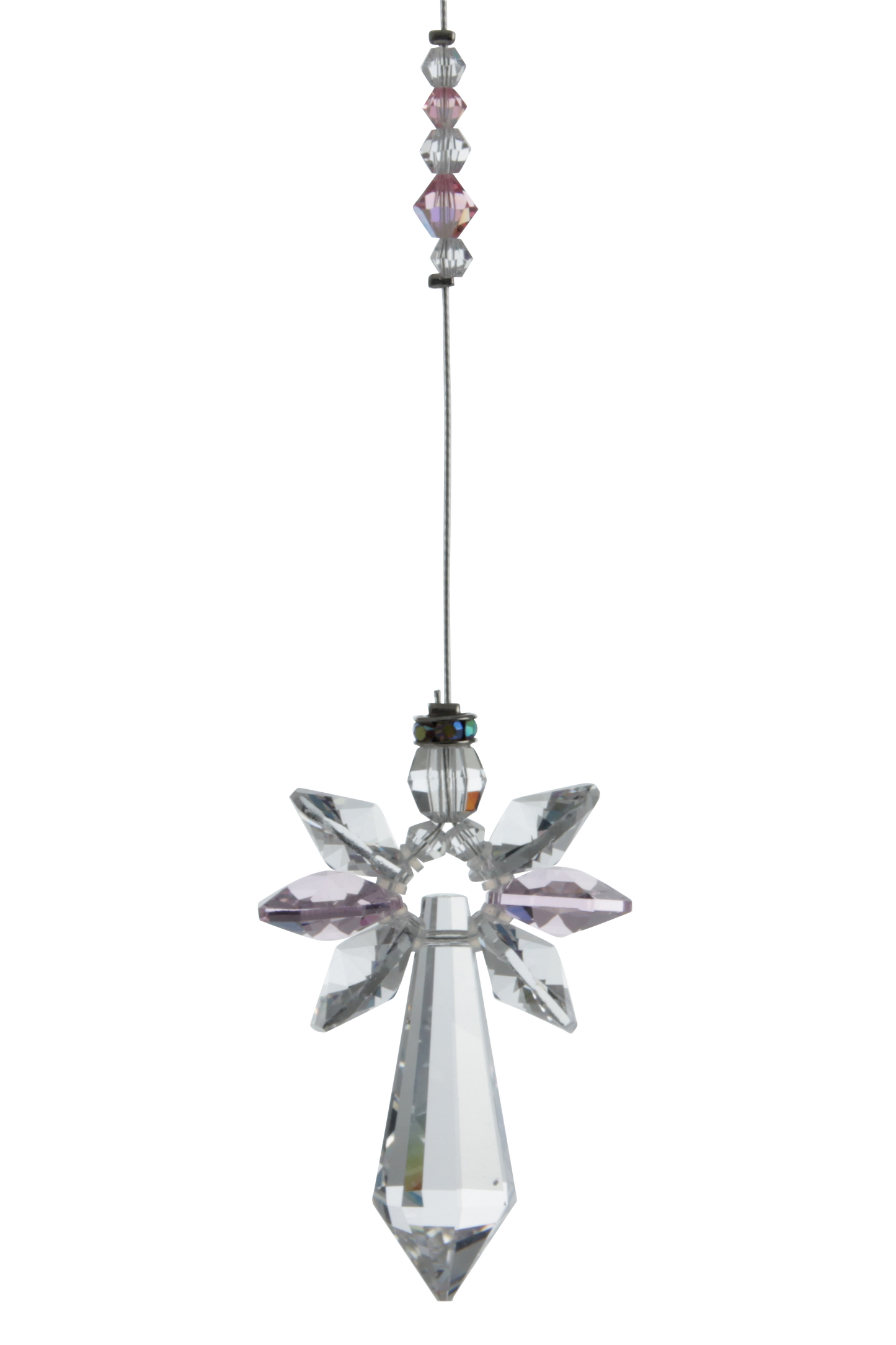 Rose Quartz Guardian Angel Rainbow Maker (large) image 0