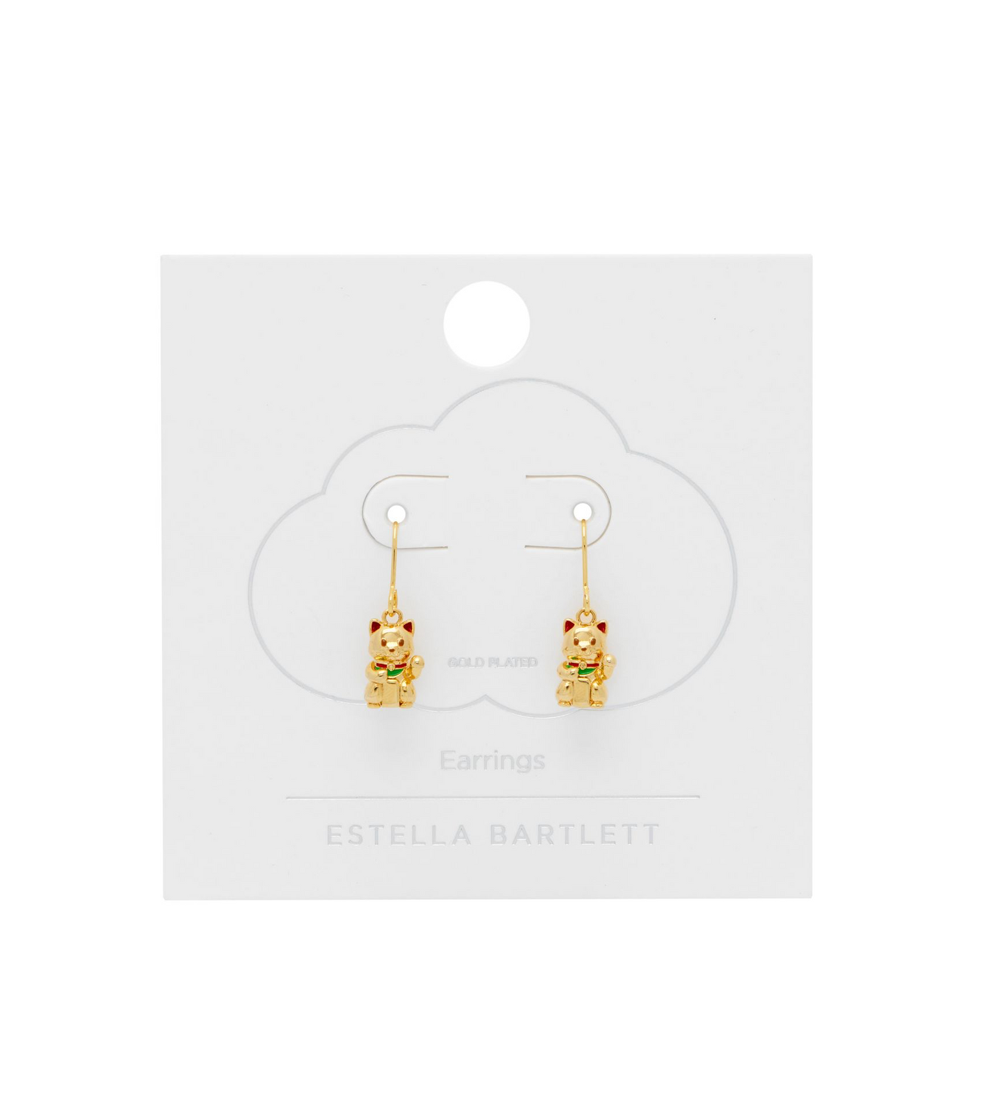 Lucky Cat Earrings - Estella Bartlett image 1