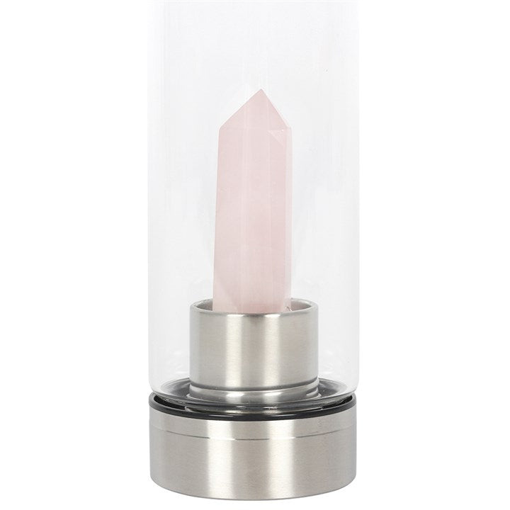 Rose Quartz Purifying Glass Water Bottle image 1