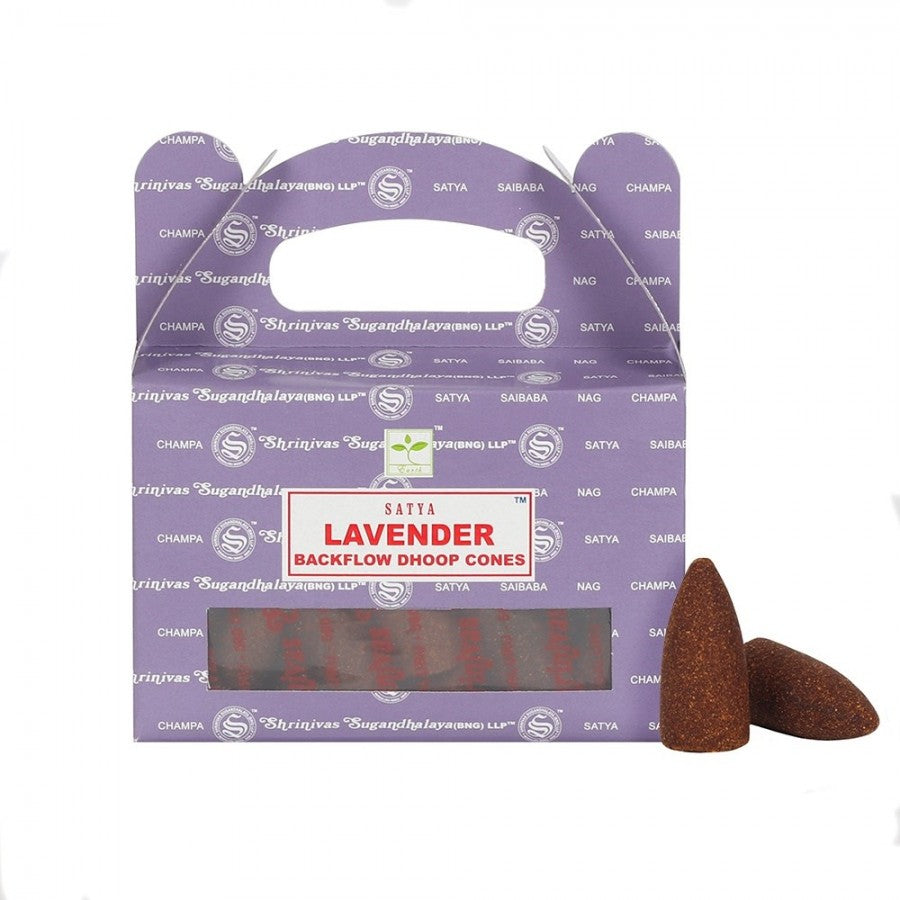Satya Lavender Backflow Incense Cones image 0