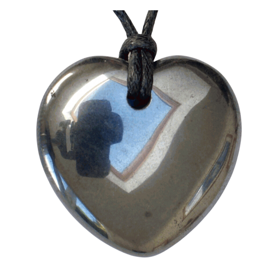 Heart Hematite Pendant for Willpower image 0