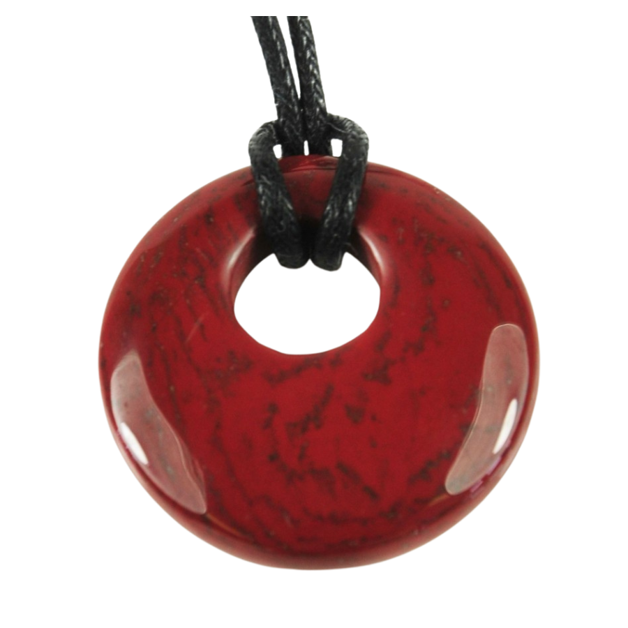 Round Red Jasper Pendant image 0