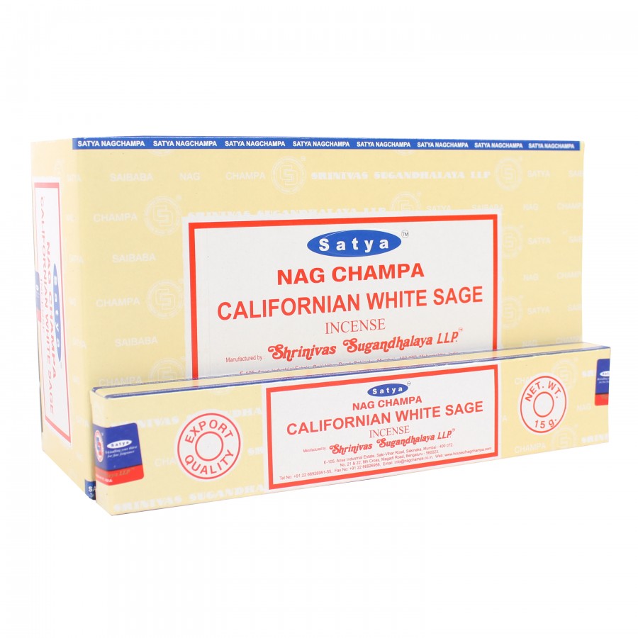 Satya Californian White Sage Incense Sticks image 0