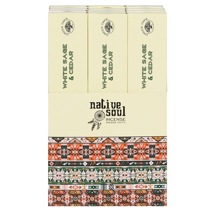 White Sage & Cedar Native Soul Incense Sticks image 0